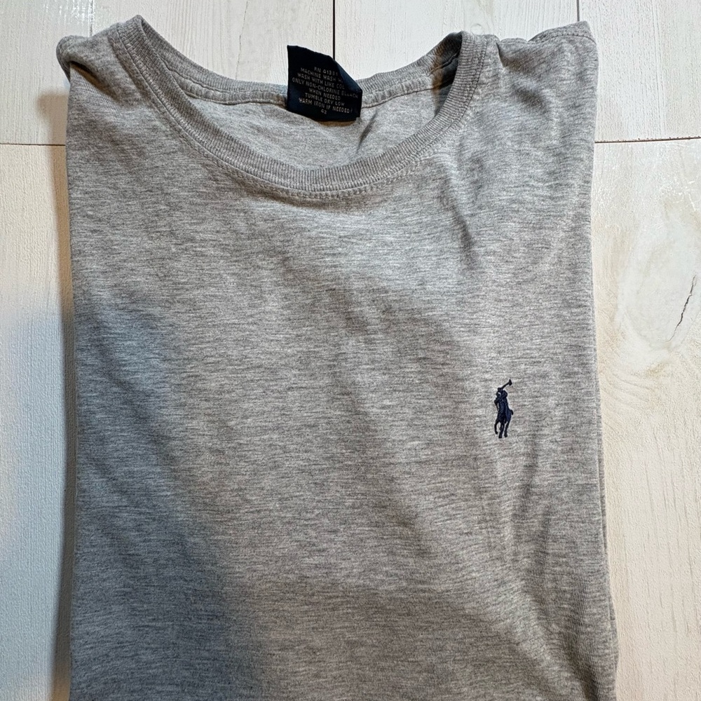 Ralph Lauren Polo Men’s Grey Short Sleeve T Shirt - Picture 3 of 6